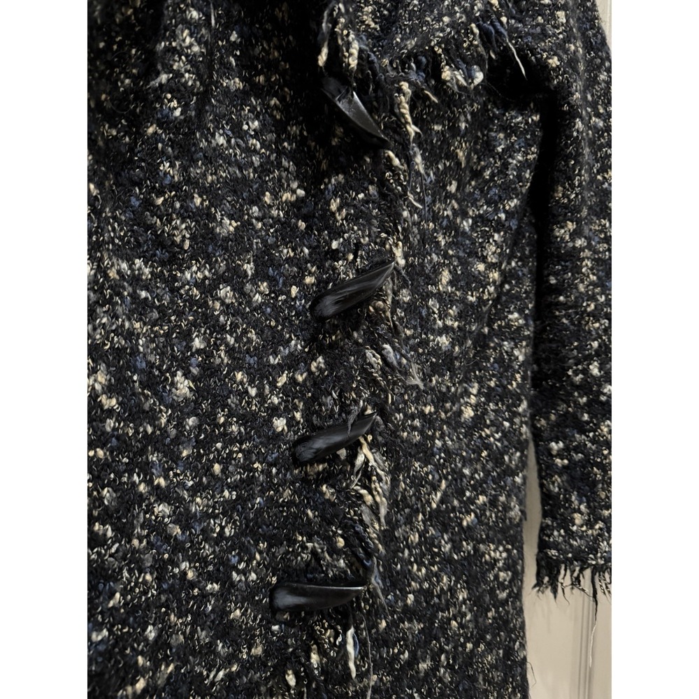 Mercer And Madison XL black Heathered Fringe Cardigan C - Picture 4 of 4